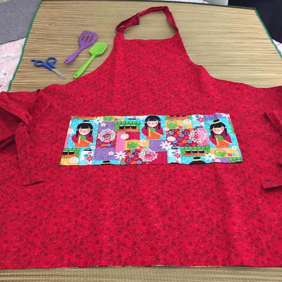 NWOT geisha harajuku kitsch reversible apron - Picture 7 of 8